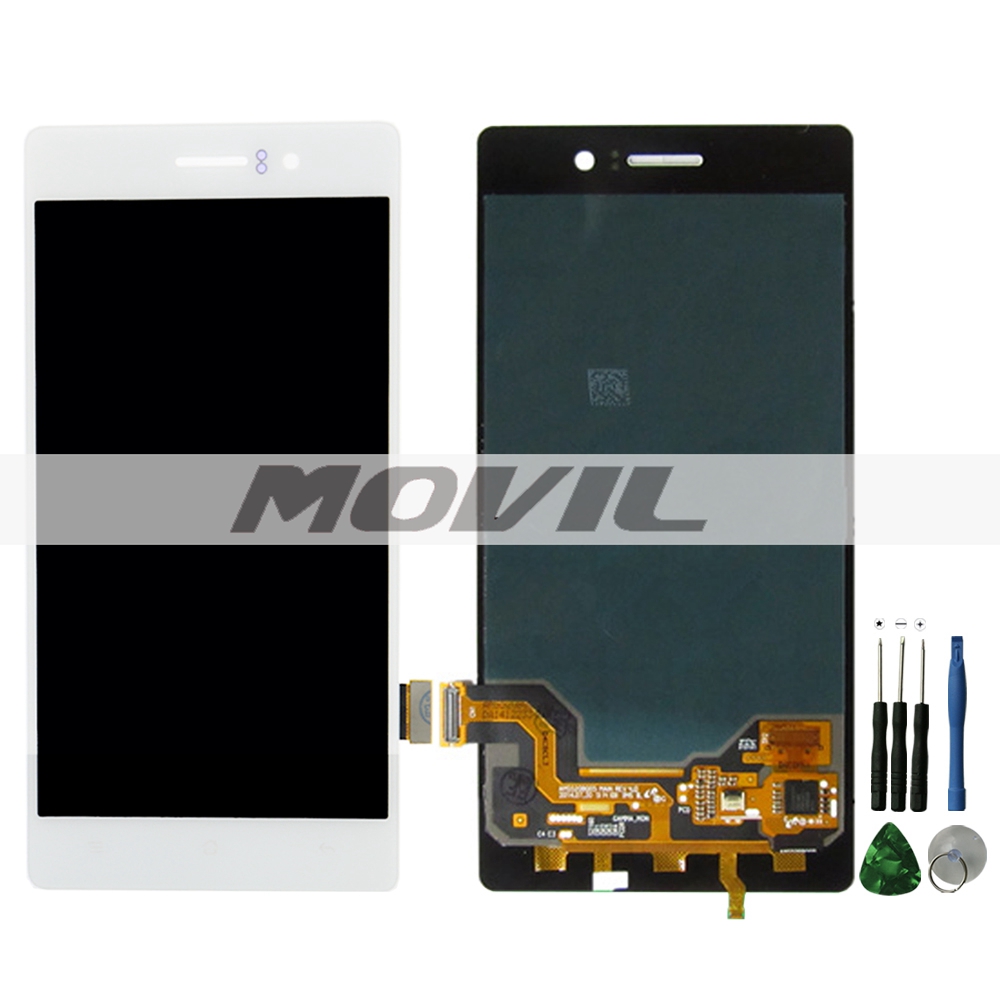 Oppo R5 lcd R8106 R8107 White Lcd Display +Touch Screen Digitizer Assembly Replacement